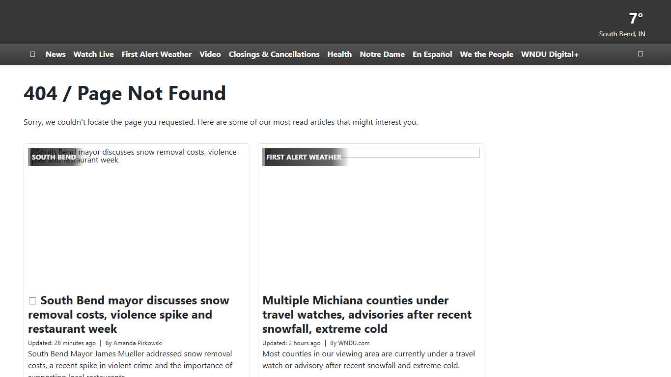 404 / Page Not Found