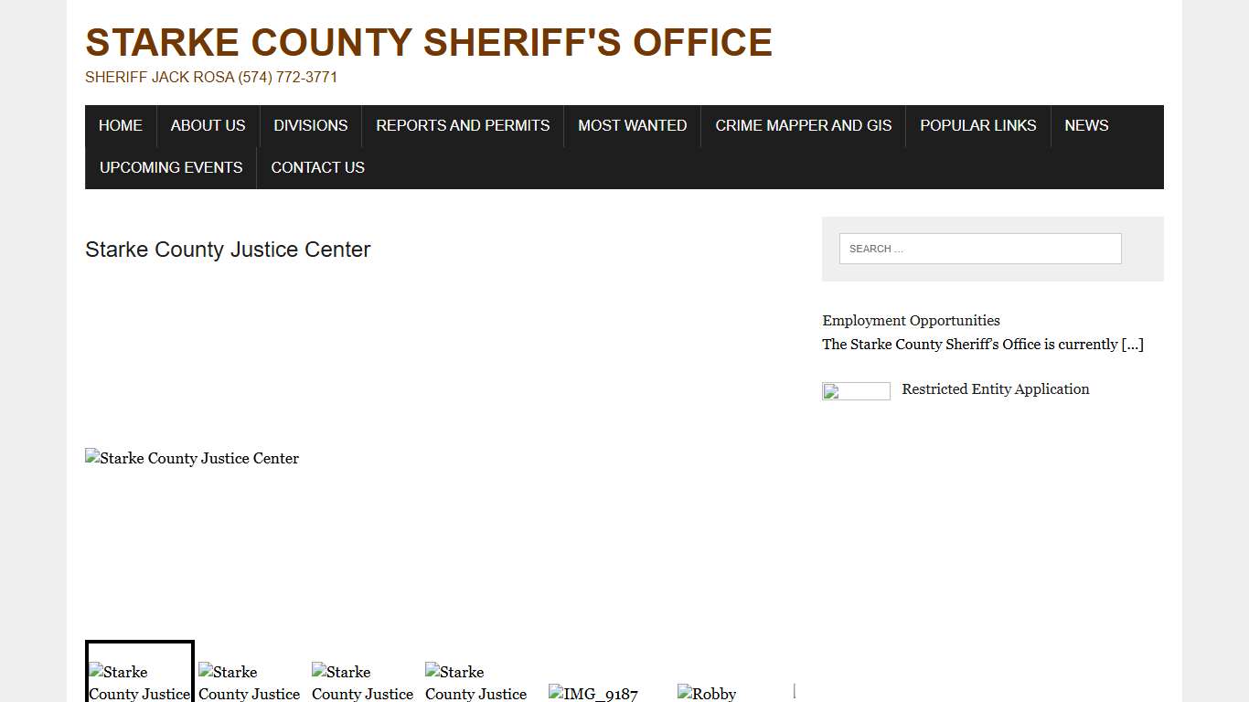 Starke County Sheriff’s Office – Sheriff Jack Rosa (574) 772-3771